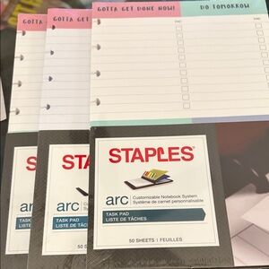 Staples JR task pad 5.5 x 8.5 for Dis bound Arc “Gotta get it done Now”